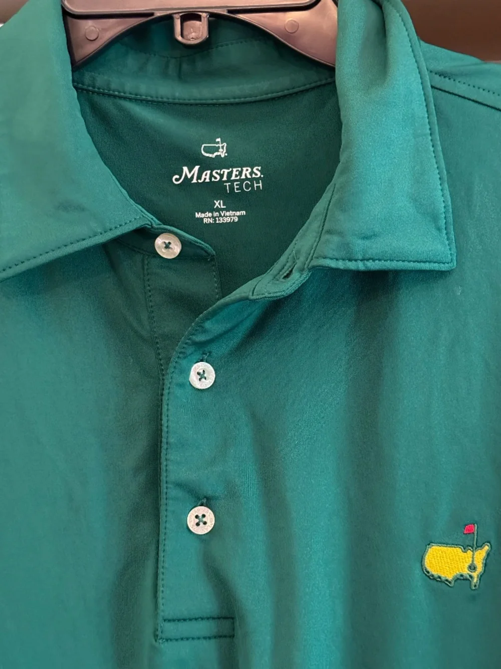 Masters Tech mens Xl dark green classic polo shirt - Picture 2 of 2